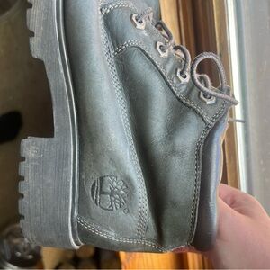 Timberland Black Lace-Up Leather Boot